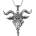 FALON чокър Baphomet Eye - PSY1100