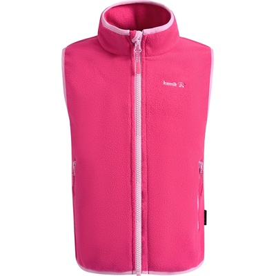Kamik Детски поларен елек Kamik Kid's Dawn Fleece vest - Fuschia / Pink - размер 104 (EU) (703-5355-0413)