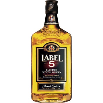 Label 5 40% 0,7 l (holá láhev)