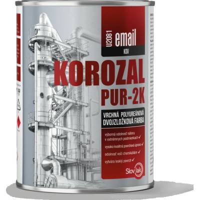 Korozal U-2081 PUR-2K Email 0,8 l Čierna