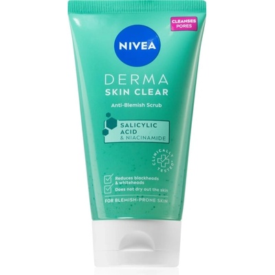 Nivea Derma Skin Clear почистващ пилинг за лице 150ml