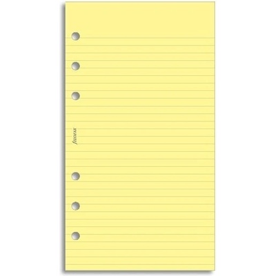 Filofax poznámkový papír linkovaný žlutý náplň osobních diářů 20 listů – Zboží Živě