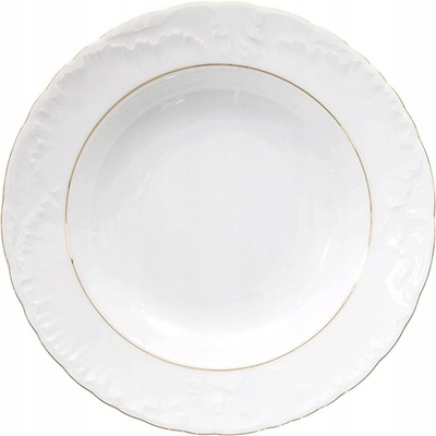 Hluboký talíř na polévku Ćmielów Rococo Zlatá Linie 22,5 cm