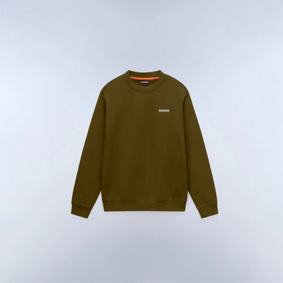 Napapijri Блуза Napapijri Mens Small Box Cotton Crew Sweatshirt - Dark Olive