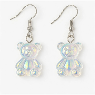 HARAHU Обеци cb-38728 - Прозрачни kp38728 (cb-38728)