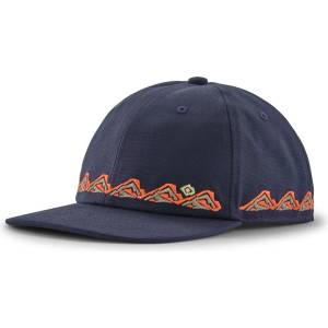 Patagonia Детска шапка с козирка Patagonia Kid's Funhoggers Hat Cap - Trailcheck: New Navy - размер One Size (904-0757-0711)