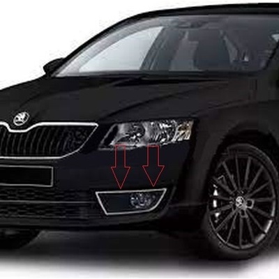 Nerez kryty predných hmloviek Škoda Octavia III 2013-2020 2 ks