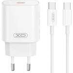 XO Бързо зарядно 25W за Apple iPhone, Samsung XO CE25 PD, 220V, с кабел USB-C - USB-C (CE25)