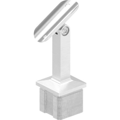 Feldmann Nerezový držiak okrúhleho madla zábradlia pr.42,4mm 51220-240 brus, na hranol pr.40x40 mm, flexi