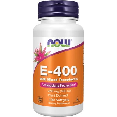 Natural Vitamín E 400 IU prírodný D-alfa tokoferol 100 kapsúl