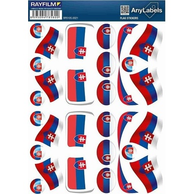 etikety RAYFILM STICKERS - nálepky vlajky (SK) 30k