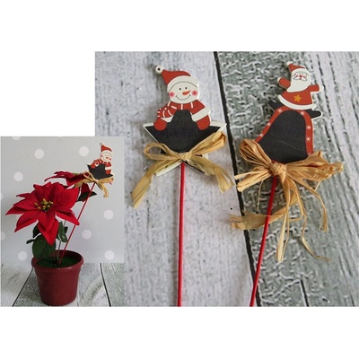 Vianočná tabuľka na nápis na paličke 28 cm