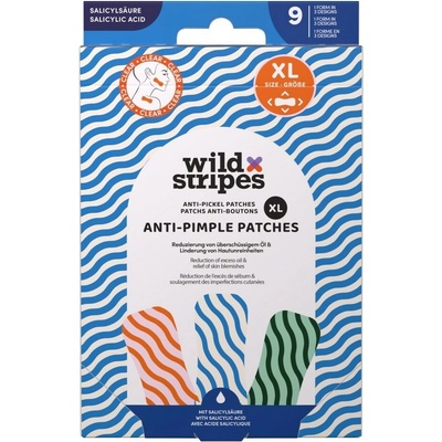 Wild Stripes Anti-Pimple Patches XL Clear - XL náplasti na pupínky 9 ks
