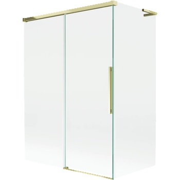 Mexen Rox L параван за вана с две подвижни крила 120 + 70 x 150 cm, прозрачен, златен - 8C9L-120-070-50-00 (8C9L-120-070-50-00)