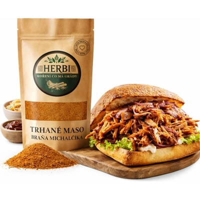Herbi Korenie Trhané mäso Braňa Michalčíka, 220 g