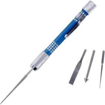 Shesto Диамантени иглени пили и дръжка Modelcraft (комплект 4 бр. )