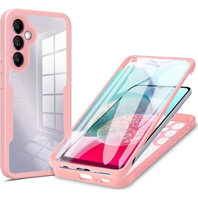 Techsuit Калъф за Samsung Galaxy Galaxy A14 4G / A14 5G + калъф - ColorVerse 360 Series - розов