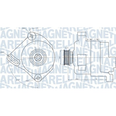 Alternátor MAGNETI MARELLI 063731886010