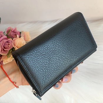 Image 1 of Кожено Портмоне Черен Цвят - Модел Е 1000-1450