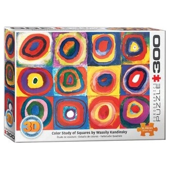 Eurographics 3D puzzle Wassily Kandinsky: Farebná štúdia štvorcov 300 ks