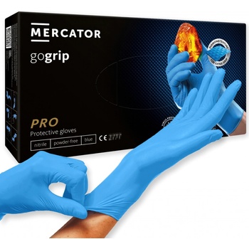 Mercator Medical Gogrip Blue Nitrilové rukavice modré 50 ks