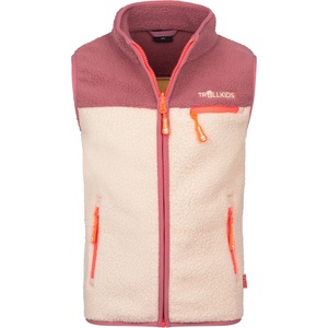 TROLLKIDS Детски поларен елек Trollkids Kid's Hemsedal Vest Fleece vest - Frozen Berry / Sandstone - размер 116 (EU) (703-3294-1215)