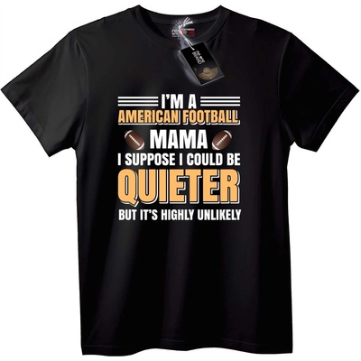 NOONEBRAND Тениска Футболна Мама - 5XL, Black