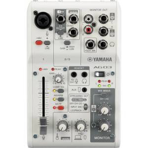 Yamaha AG03 MK2 WH Смесителен  улт (AG03MK2W)