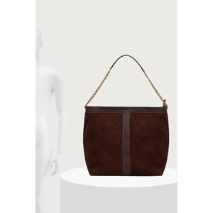 TWINSET шопинг чанта дамска от велур (262TD8160)