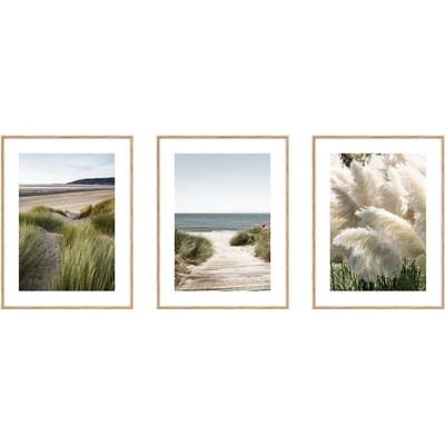 knor Картини в комплект 3 бр. 30x40 cm Beach - knor (ZEST002DB3X30X40L13,15,038)