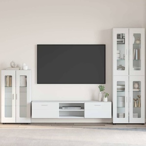 vidaXL Служебен шкаф FLORIN 55, 5 x 29 x 100 см Лъскаво бяло (880255)