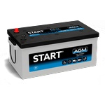 START AGM Deep Cycle 12V 205Ah left+