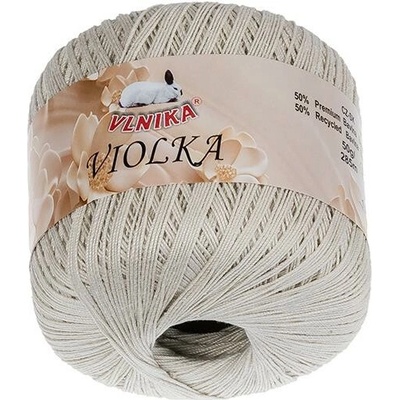 BELLATEX Příze Violka 50 g - 101 bílá káva