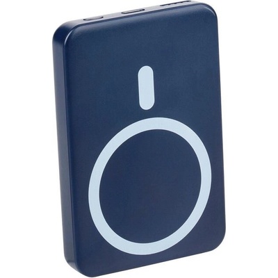 Grundig Портативна батерия Grundig - Mini, 5 000 mAh, MagSafe, синя (15248)