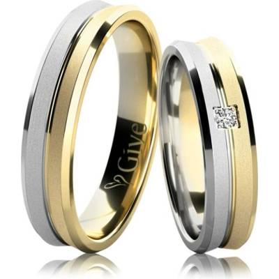 Luxur Snubní prsteny Calvin G 45 K 1