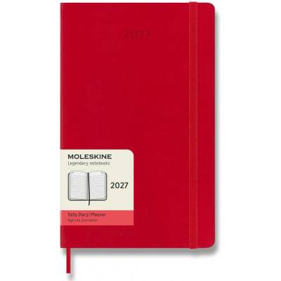 Moleskine A5 denní 2027 červený
