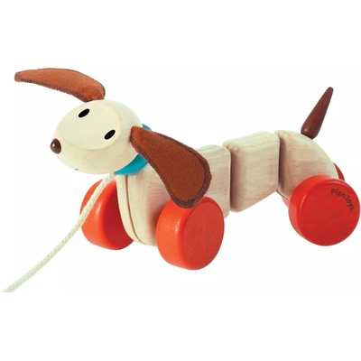 Ťahacie drevené šteniatko PlanToys