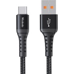 Mcdodo Кабел за данни - Mcdodo (CA-2271) - USB → Type-C, найлон оплетка, алуминий, QC4.0/3.0, 1m - Черен