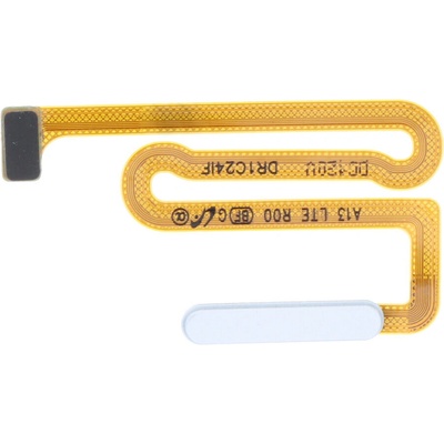 Flex kábel tlačidla zapínania a snímača odtlačkov prstov pre Samsung Galaxy A13 biela farba