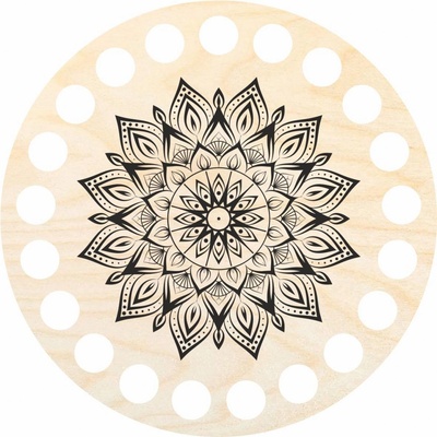 Woody Crafts Podtácek 10 cm, mandala 01