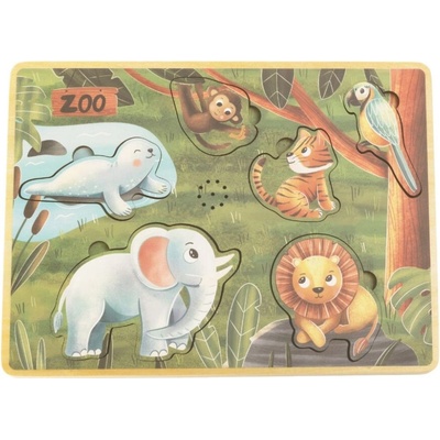 eliNeli dotykové vkladacie puzzle pre deti Farma EN1338