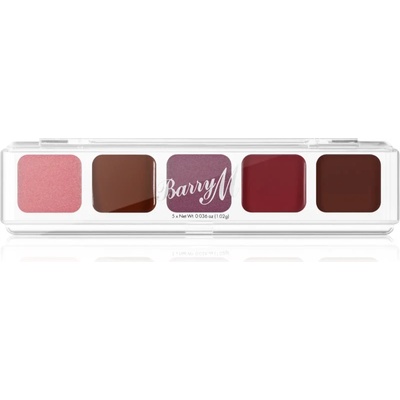 Barry M Mini Palette кремообразни сенки за очи цвят The Berries 5, 1 гр