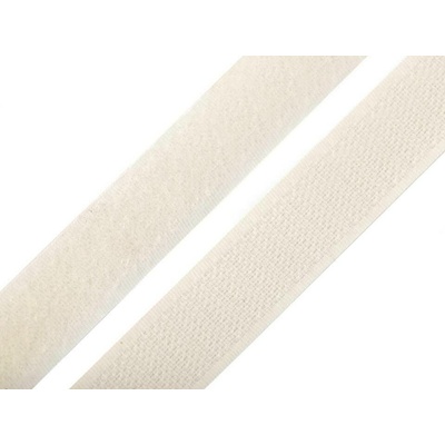 Suchý zip háček + plyš šíře 20 mm Varianta: (031) ecru, Balení: 25 m