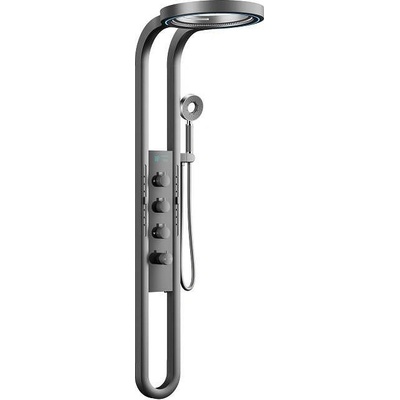 Inter Ceramic Хидромасажен душ панел 3617GG GUN GREY, Inter Ceramic, 155.5x40.2х58см (3617GG)