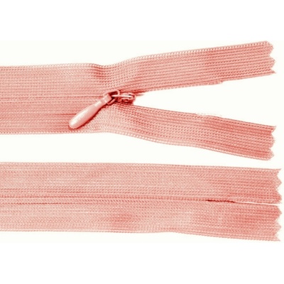 Spirálový zip no.3 skrytý nerozepínací 20cm - více barev color: 554 terakota