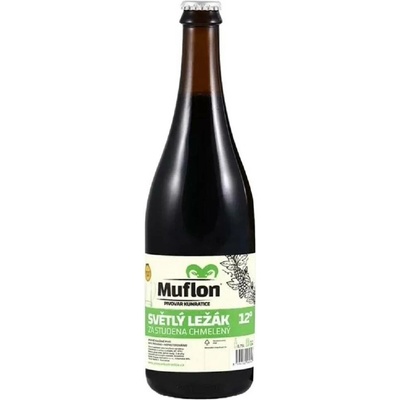 Muflon 12 světlý ležák za stud. chmelený 5 % 0,7 l (sklo)