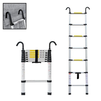 MXM Teleskopický žebřík s háky TZ01-20-H 2m