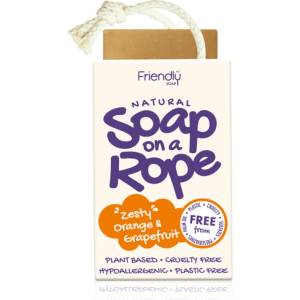 Friendly Soap Soap on a Rope Orange & Grapefruit натурален сапун на шнурче 95 гр