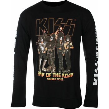 ROCK OFF мъжка тениска с дълъг ръкав Kiss - End Of The Road Tour - ЧЕРЕН - ROCK OFF - KISSLST15MB