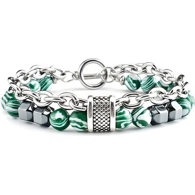 HARAHU Гривна ga-34292 - Зелена / Бяла kp34292 (ga-34292)